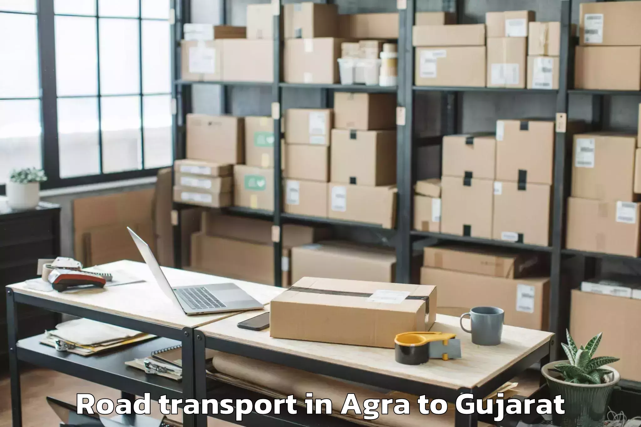 Professional Agra to Mundra Road Transport